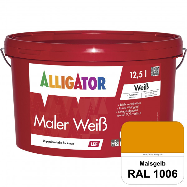 Maler Weiß LEF (RAL 1006 Maisgelb)