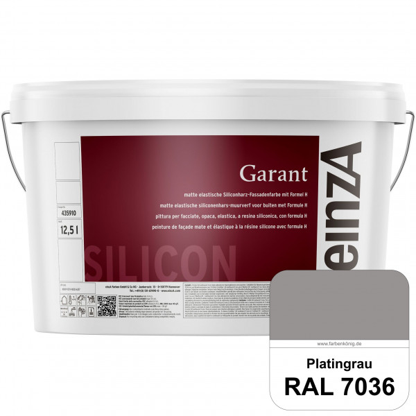 einzA Garant (RAL 7036 Platingrau) elastische Siliconharz-Fassadenfarbe