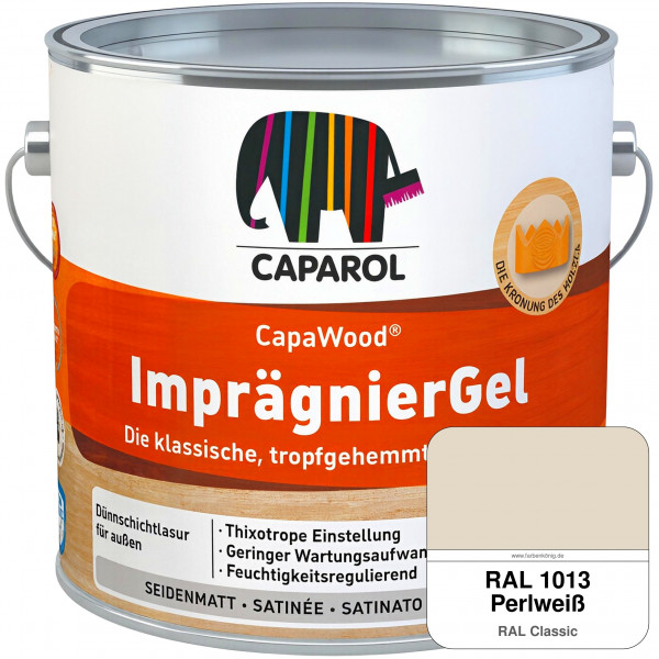 CapaWood® ImprägnierGel (RAL 1013 Perlweiß) - ersetzt Capadur LasurGel