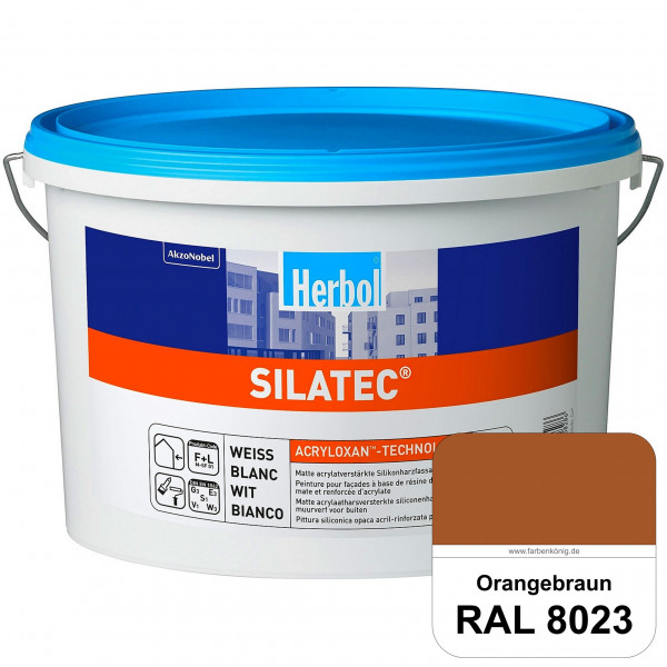 Silatec (RAL 8023 Orangebraun) Acrylatverstärkte, füllende Siliconharz-Fassadenfarbe
