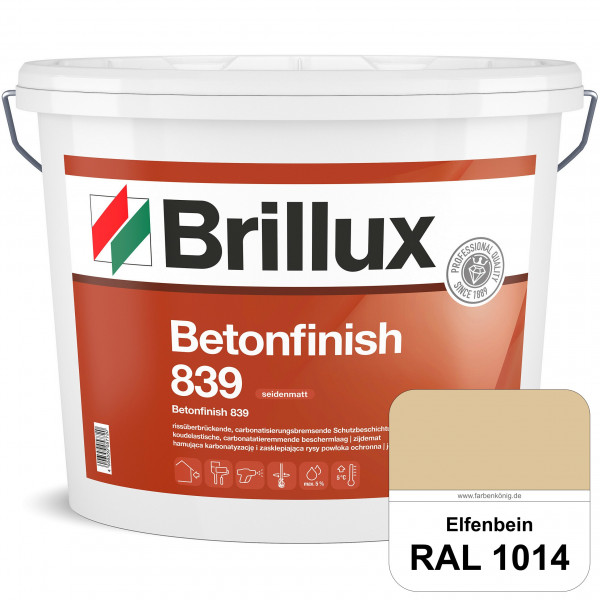 Betonfinish 839 (RAL 1014 Elfenbein) elastische Beschichtung zum Schutz rissgefährdeter Betonbauteil