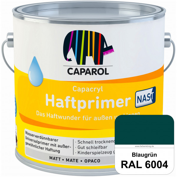 Capacryl Haftprimer NAST (RAL 6004 Blaugrün) Grundierung mit nebelarme Spritztechnologie (innen & au