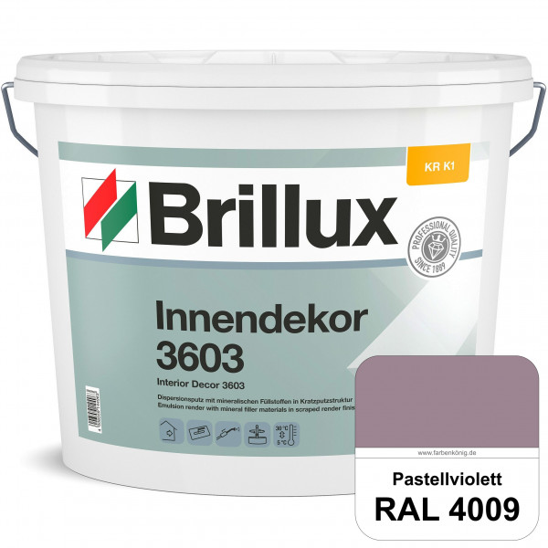 Innendekor ELF KR-K1 3603 (RAL 4009 Pastellviolett) Kratzputz nach zur Erzielung dekorativer und str
