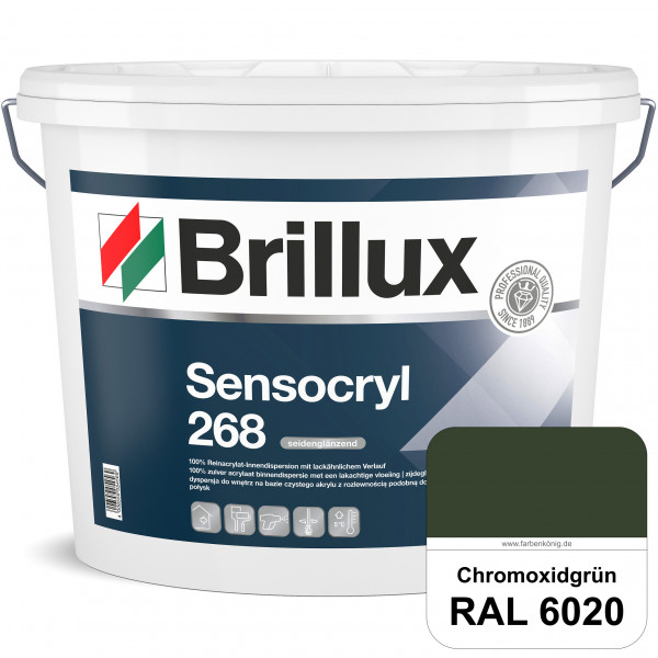 Sensocryl ELF 268 (RAL 6020 Chromoxidgrün) hochwertige seidenglänzende & strapazierfähige Reinacryla