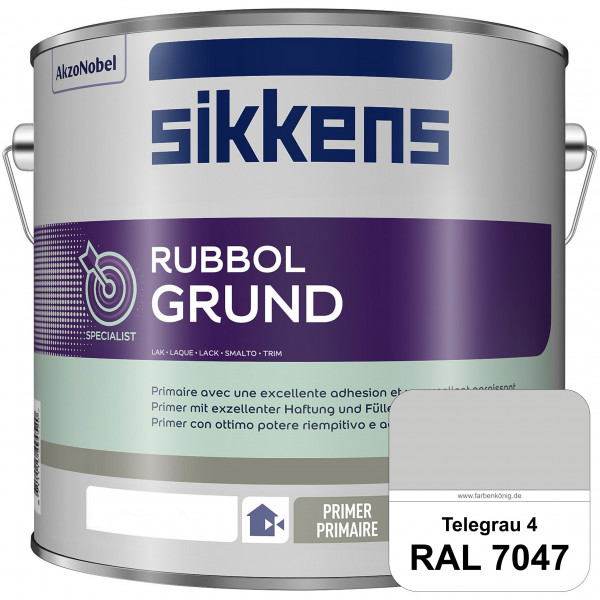 Rubbol Grund (RAL 7047 Telegrau 4) Seidenmatte Grund- und Zwischenbeschichtung auf Kunstharzbasis (i