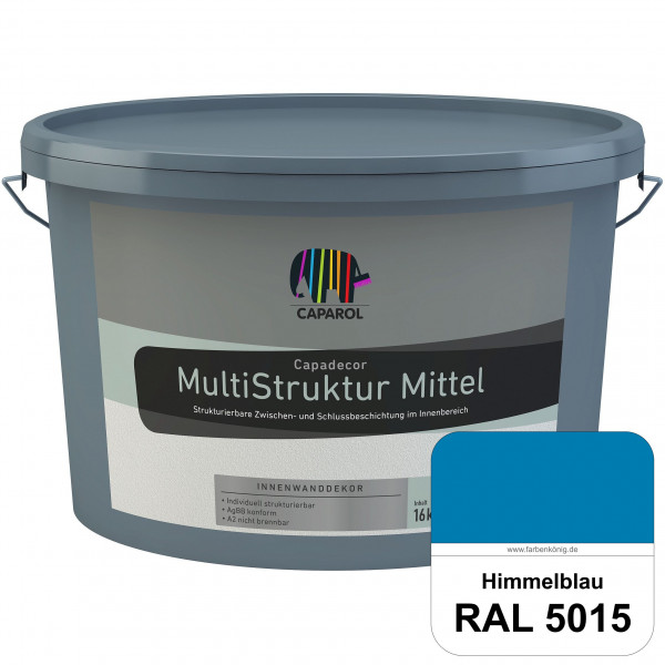 Capadecor MultiStruktur mittel (RAL 5015 Himmelblau) quarzgefüllte Zwischen- und Schlußbeschichtung