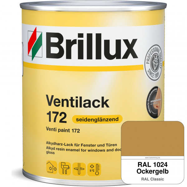 Ventilack Seidenglanz 172 (RAL 1024 Ockergelb)