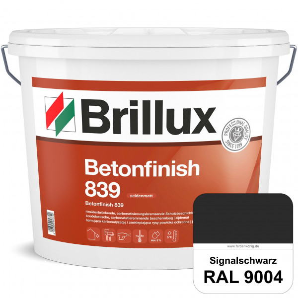 Betonfinish 839 (RAL 9004 Signalschwarz) elastische Beschichtung zum Schutz rissgefährdeter Betonbau