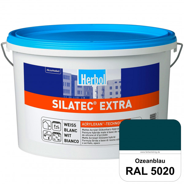 Silatec Extra (RAL 5020 Ozeanblau) Siliconharz-Hybrid-Fassadenfarbe