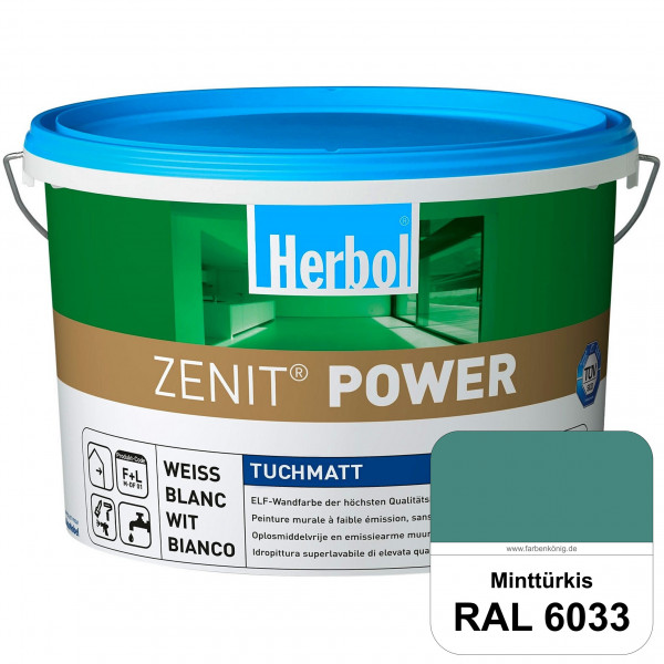 Herbol Zenit Power (RAL 6033 Minttürkis) Superdeckende ELF-Wandfarbe
