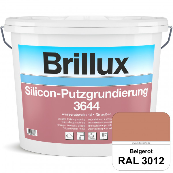 Silicon-Putzgrundierung 3644 (RAL 3012 Beigerot) Haftvermittelnde & quarzhaltige Grundierfarbe auf S