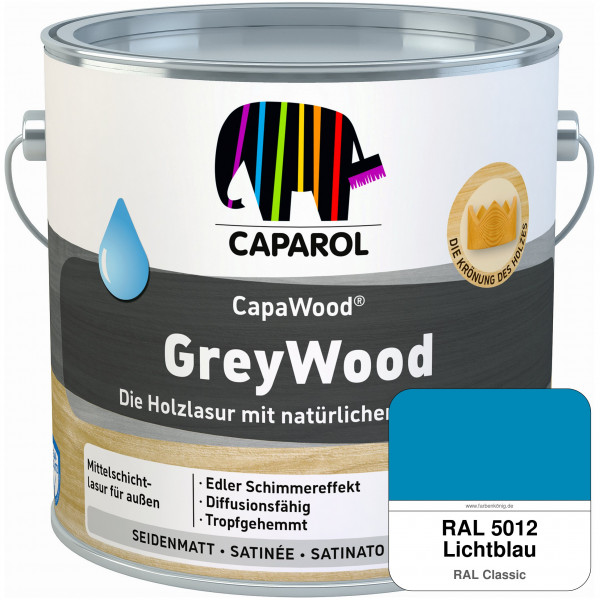 CapaWood® GreyWood (RAL 5012 Lichtblau) - ersetzt Capadur GreyWood