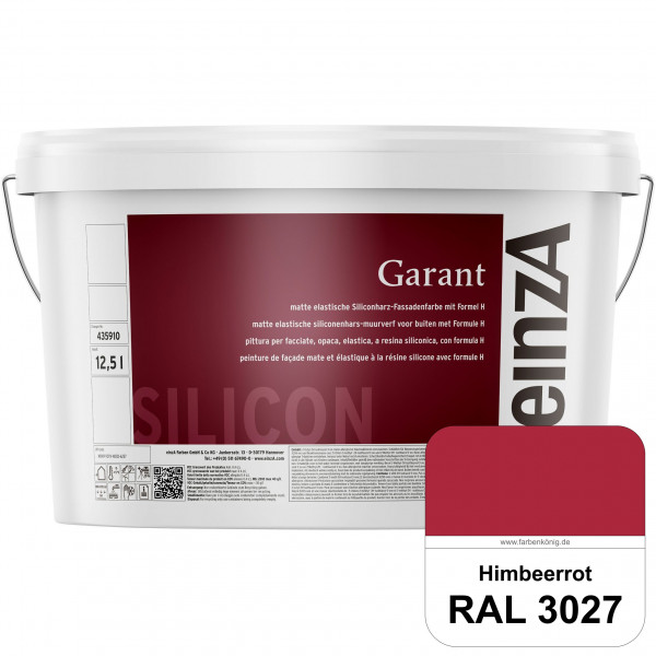 einzA Garant (RAL 3027 Himbeerrot) elastische Siliconharz-Fassadenfarbe