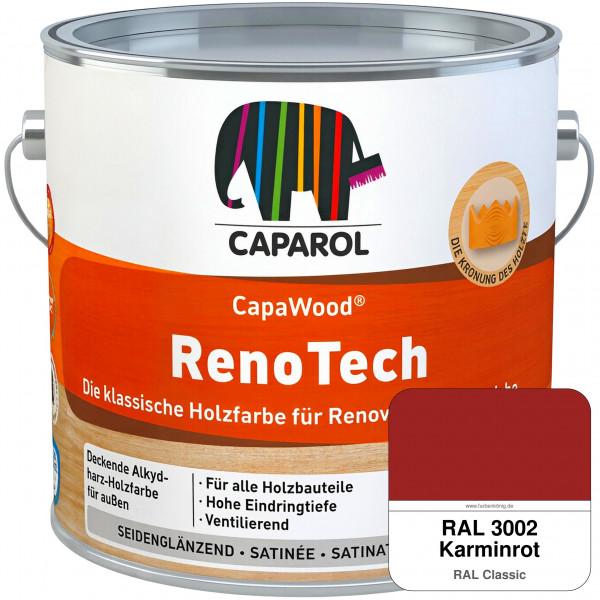 CapaWood® RenoTech (RAL 3002 Karminrot) - ersetzt Capadur RenoTech
