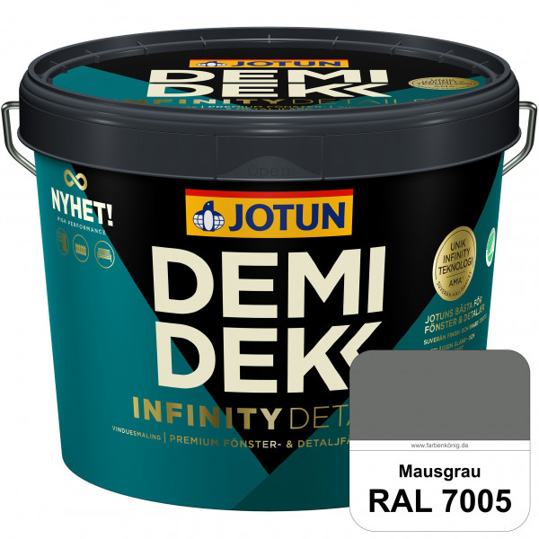 DEMIDEKK Infinity Details - Deckender Holzschutz (RAL 7005 Mausgrau)