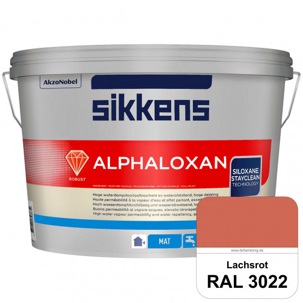 Alphaloxan (RAL 3022 Lachsrot) Professionelle Siliconharz-Fassadenfarbe (außen)