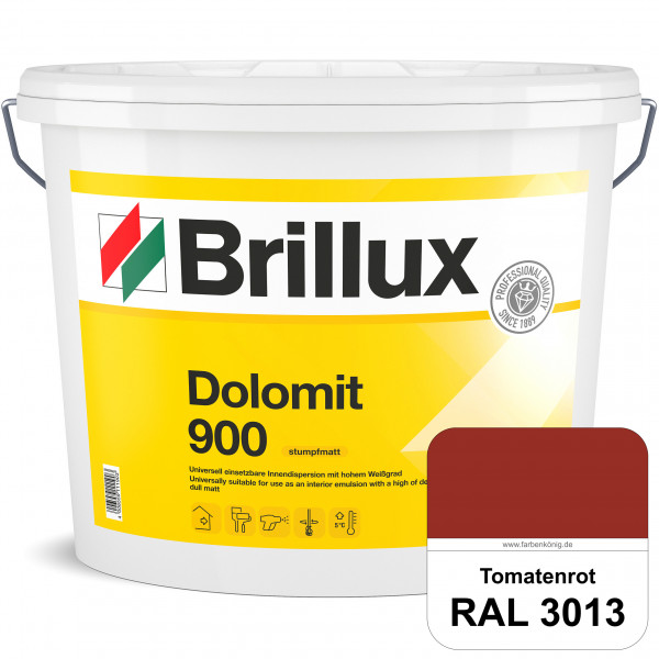 Dolomit 900 (RAL 3013 Tomatenrot) stumpfmatte Innen-Dispersionsfarbe mit gutem Deckvermögen