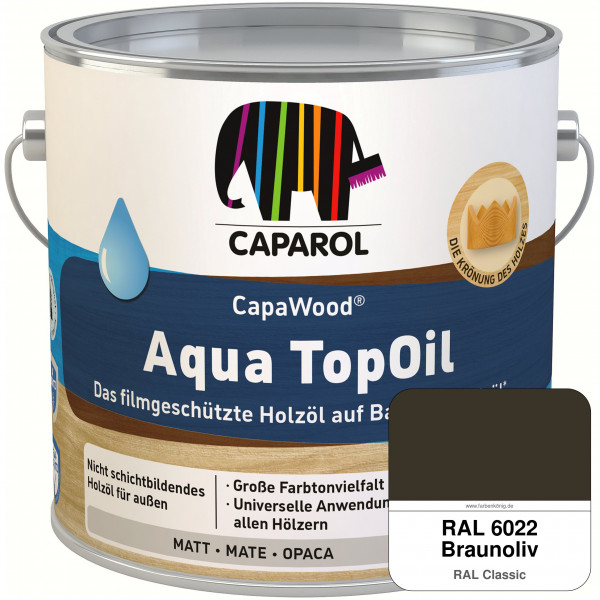 CapaWood® AquaTopOil (RAL 6022 Braunoliv)