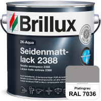 2K-Aqua Seidenmattlack 2388 (RAL 7036 Platingrau) mechanisch und chemisch hoch belastbar für außen &