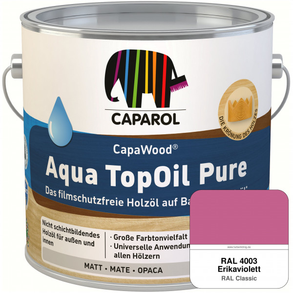 CapaWood® AquaTopOil Pure (RAL 4003 Erikaviolett) - ersetzt CapaGreen Holz-Öl Aqua
