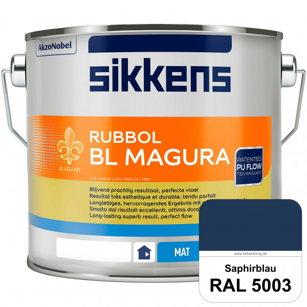 Rubbol BL Magura (RAL 5003 Saphirblau) matter PU-Lack (wasserbasiert) innen & außen