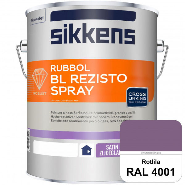 Rubbol BL Rezisto Spray (RAL 4001 Rotlila) Hochwertiger, strapazierfähiger Airlesslack für (innen)