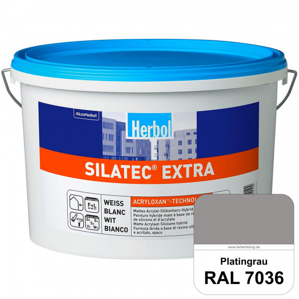 Silatec Extra (RAL 7036 Platingrau) Siliconharz-Hybrid-Fassadenfarbe