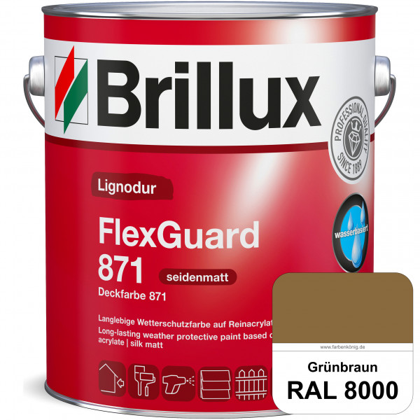 Lignodur FlexGuard 871 (Deckfarbe 871) RAL 8000 Grünbraun