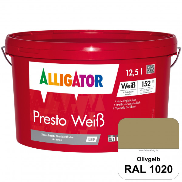 Presto Weiß LEF (RAL 1020 Olivgelb)