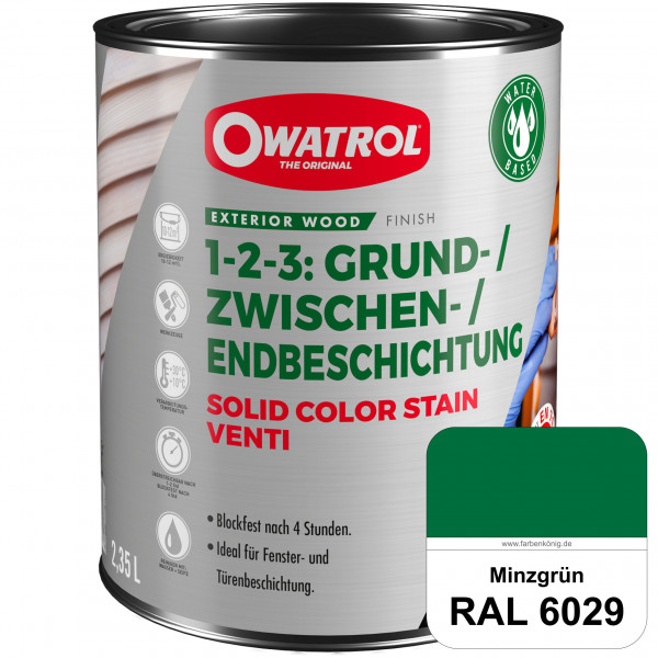 SOLID COLOR STAIN VENTI (RAL 6029 Minzgrün)