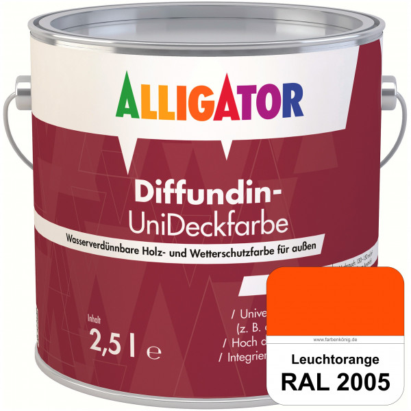 ALLIGATOR Diffundin-UniDeckfarbe (RAL 2005 Leuchtorange)
