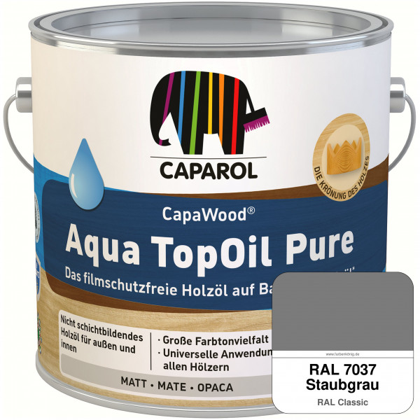 CapaWood® AquaTopOil Pure (RAL 7037 Staubgrau) - ersetzt CapaGreen Holz-Öl Aqua