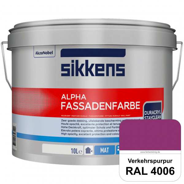 Alpha Fassadenfarbe (RAL 4006 Verkehrspurpur)