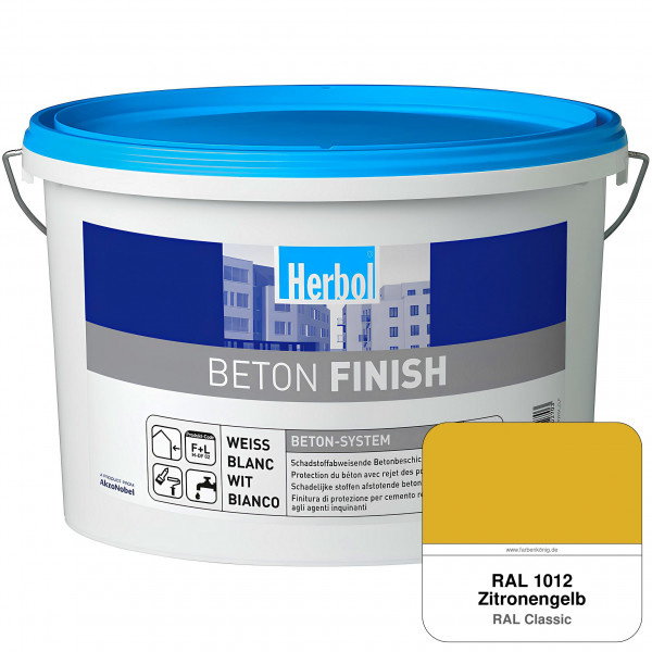 Beton Finish (RAL 1012 Zitronengelb)
