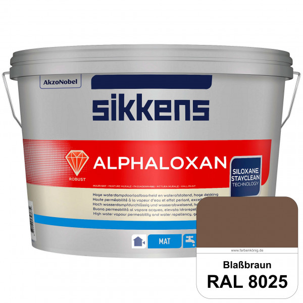 Alphaloxan (RAL 8025 Blassbraun) Professionelle Siliconharz-Fassadenfarbe (außen)