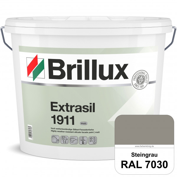 Extrasil 1911 (RAL 7030 Steingrau) Fassadenfarbe Silikatbasis für Fassaden- und Egalisierungsbeschic
