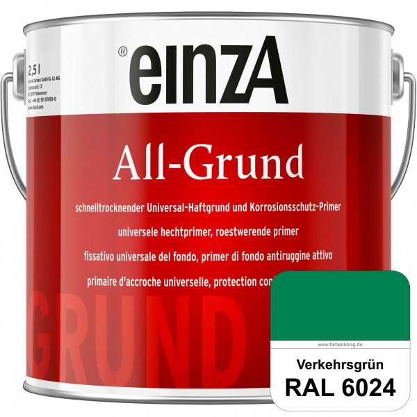 einzA All-Grund (RAL 6024 Verkehrsgrün) Schnelltrocknender Haftgrund & Korrosionsschutz-Primer