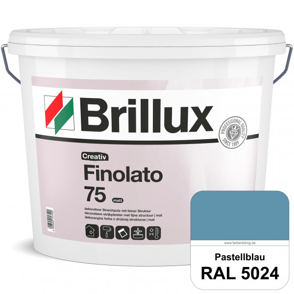 Creativ Finolato 75 (RAL 5024 Pastellblau) Verarbeitungsfertige, quarzgefüllte Dispersionsfarbe für