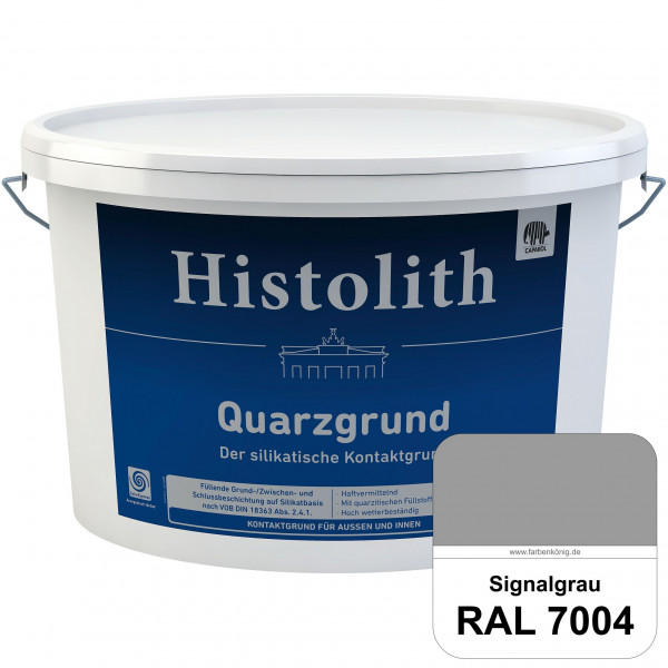 Histolith Quarzgrund (RAL 7004 Signalgrau) füllende, strukturegalisierende und schwundrißverschlämme