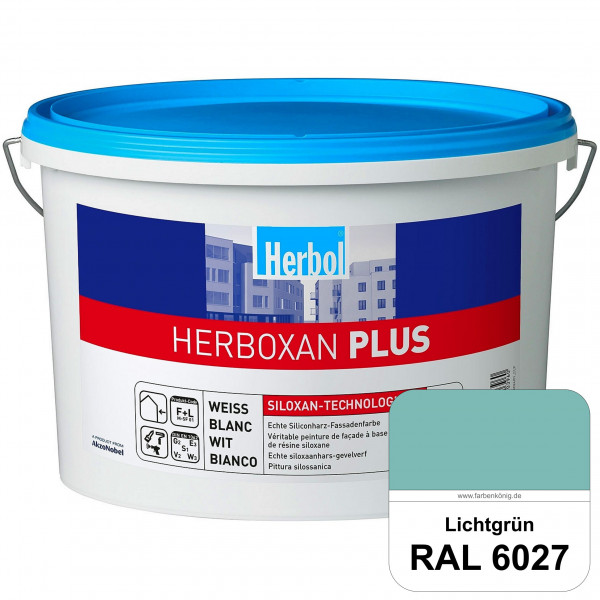 Herboxan Plus (RAL 6027 Lichtgrün) Siliconharz-Fassadenfarbe für längere saubere Fassaden