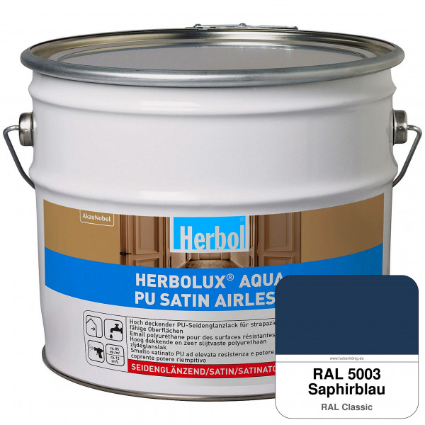 Herbolux Aqua PU Satin Airless (RAL 5003 Saphirblau)