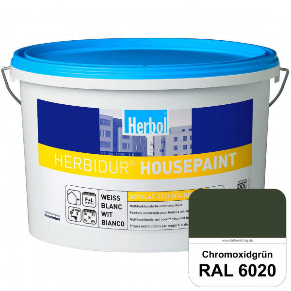Herbidur Housepaint (RAL 6020 Chromoxidgrün) seidenmatte Reinacrylat-Fassadenfarbe