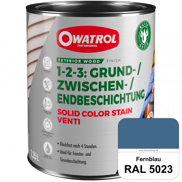 SOLID COLOR STAIN VENTI (RAL 5023 Fernblau)