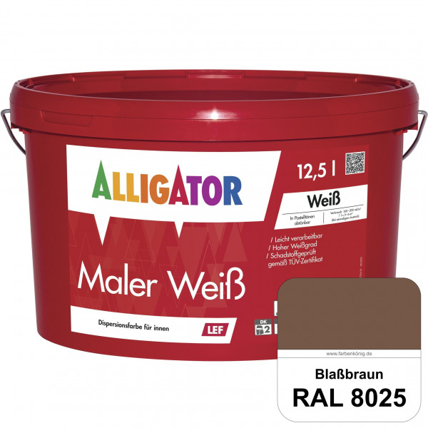 Maler Weiß LEF (RAL 8025 Blassbraun)
