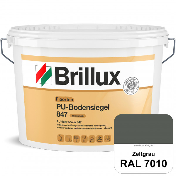 Floortec PU-Bodensiegel ELF 847 (RAL 7010 Zeltgrau) seidenmatt, witterungsbeständig, außen & innen