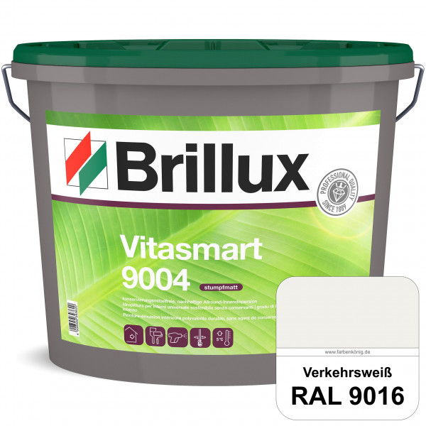 Vitasmart 9004 (RAL 9016 Verkehrsweiß) Hochwertige matte konservierungsmittelfreie Innendispersion f