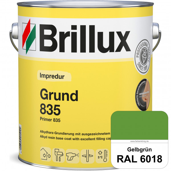 Impredur Grund 835 (RAL 6018 Gelbgrün) Grundierung für Laub- und Nadelholz wie Fenstern, Türen etc.