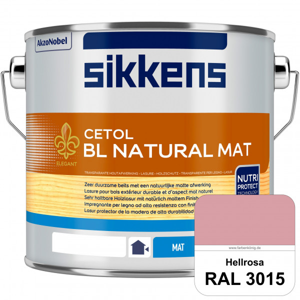 Cetol BL Natural Mat (RAL 3015 Hellrosa) Matte, wasserverdünnnbare Dünnschichtlasur