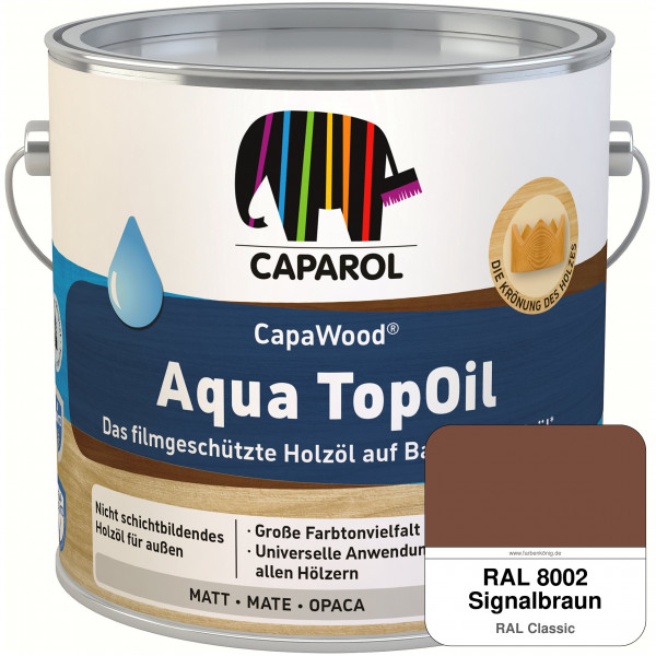 CapaWood® AquaTopOil (RAL 8002 Signalbraun)