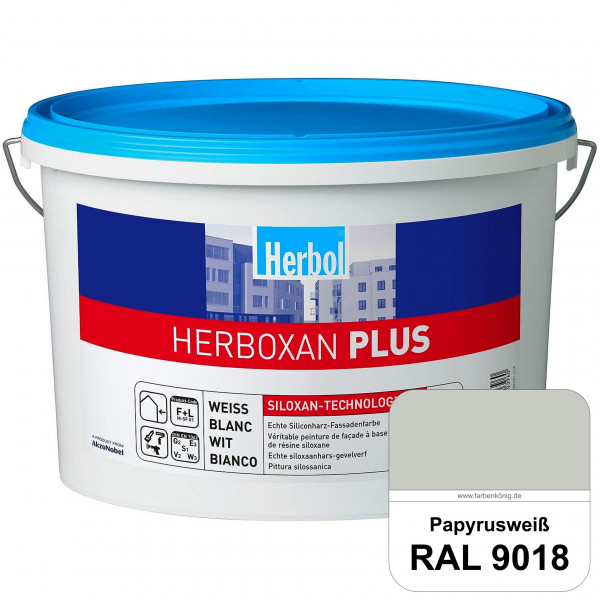 Herboxan Plus (RAL 9018 Papyrusweiß) Siliconharz-Fassadenfarbe für längere saubere Fassaden
